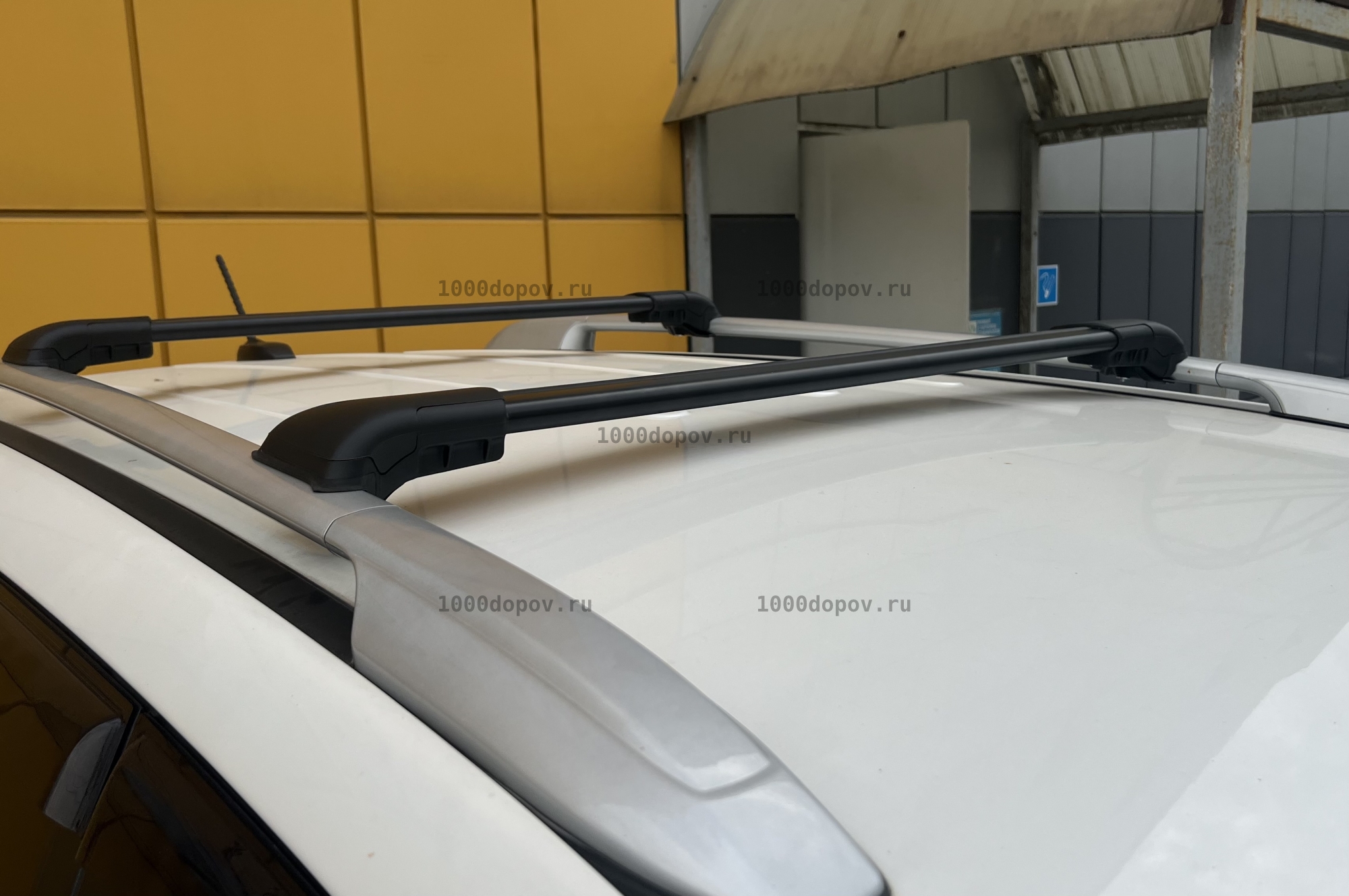 Багажник на рейлинги Kia Sorento XM 2012-2020 поперечины черный — рисунок 7