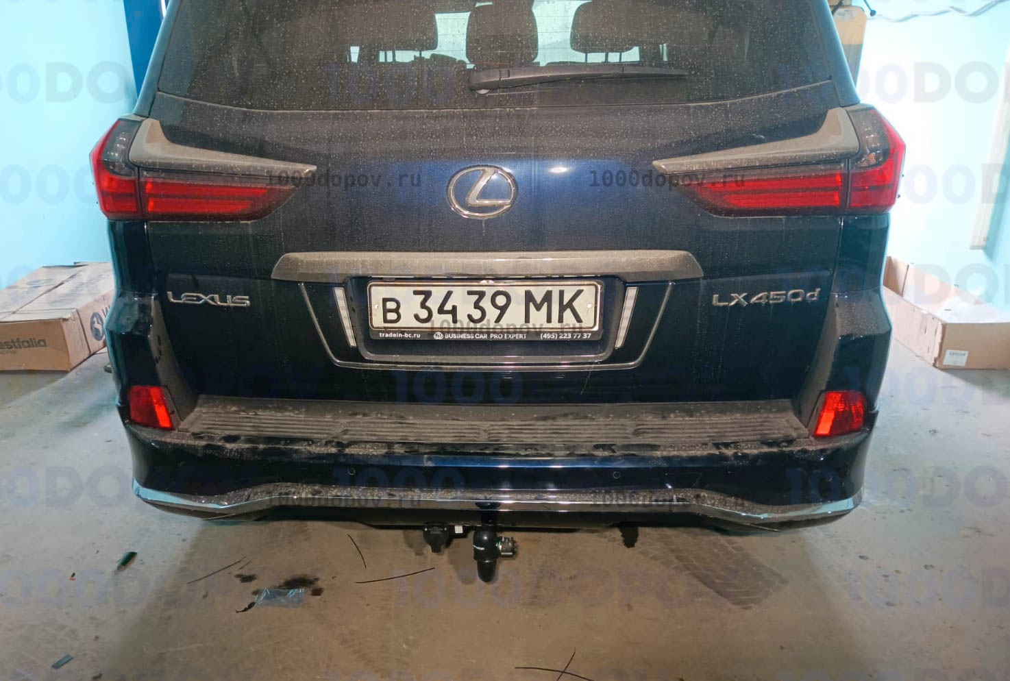 Фаркоп Steinhof T-172 Lexus LX 570 2007-н.в. (быстросъемный) — рисунок 1