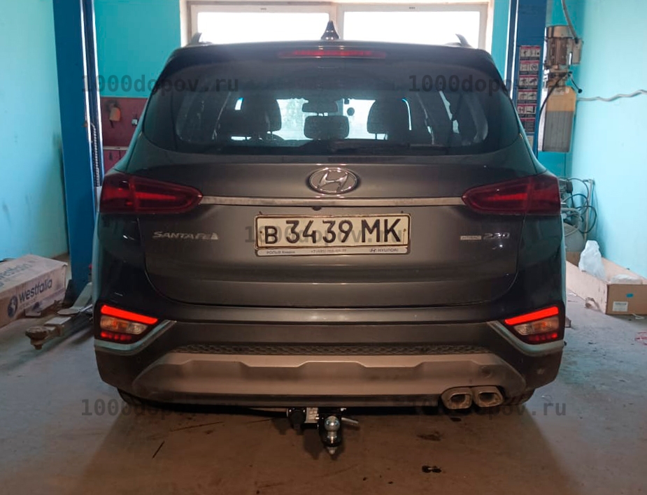 Фаркоп Leader Plus H230-E Hyundai Santa Fe 2018 - 2020 — рисунок 13