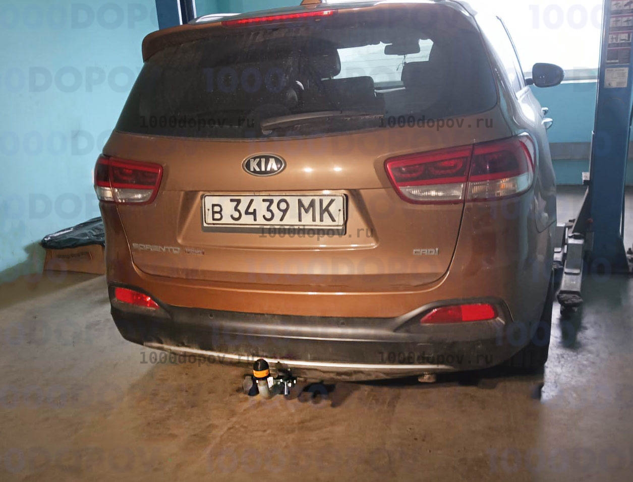 Фаркоп Motodor 91006-A Kia Sorento Prime 2015-н.в. (оцинк. шар) — рисунок 3