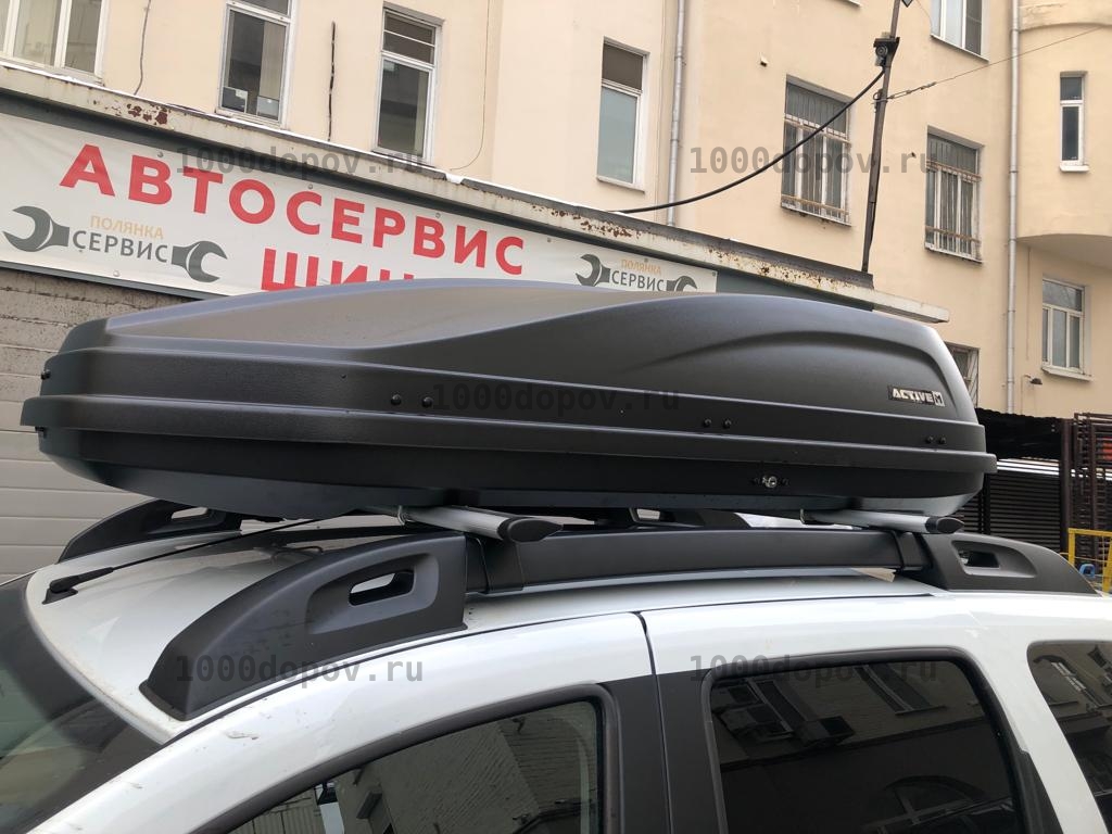 Автобокс ПТ Групп ACTIVE М (450 л.) двухсторонний черный — рисунок 22