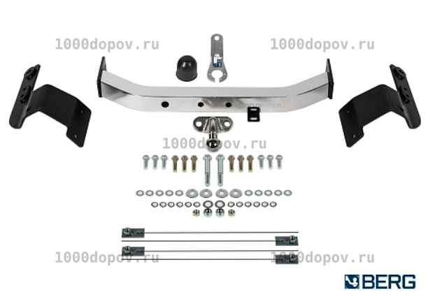 Фаркоп BERG F.5713.005 Toyota Land Cruiser 200 (Executive, TRD) 2007-н.в. (нерж. накл.) — рисунок 3