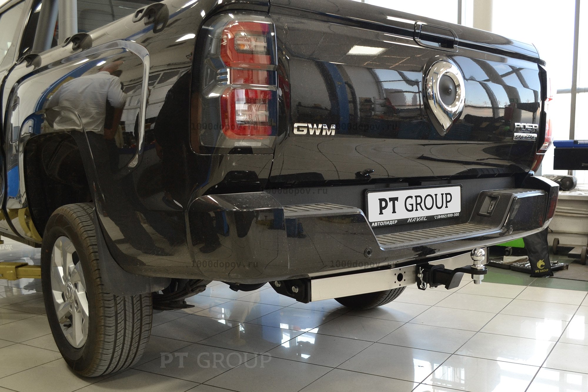 Фаркоп PT Group GPK-22-991124.00 c НЕРЖ накладкой GWM Poer King Kong 2022 - н.в. — рисунок 1
