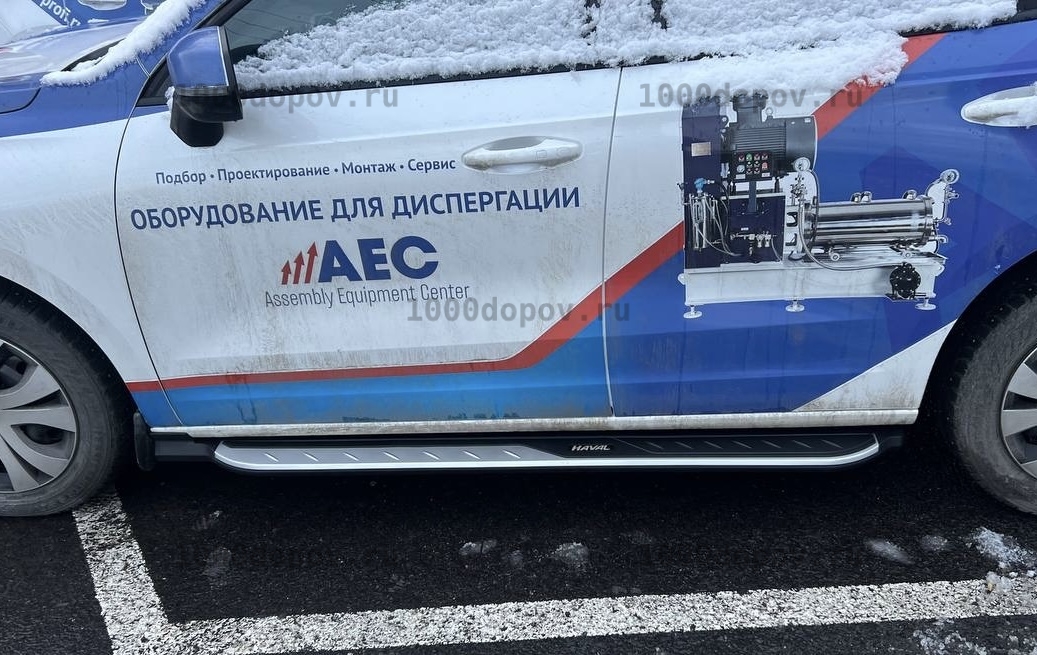 Пороги подножки на HAVAL JOLION 2021-н.в серебро — рисунок 3