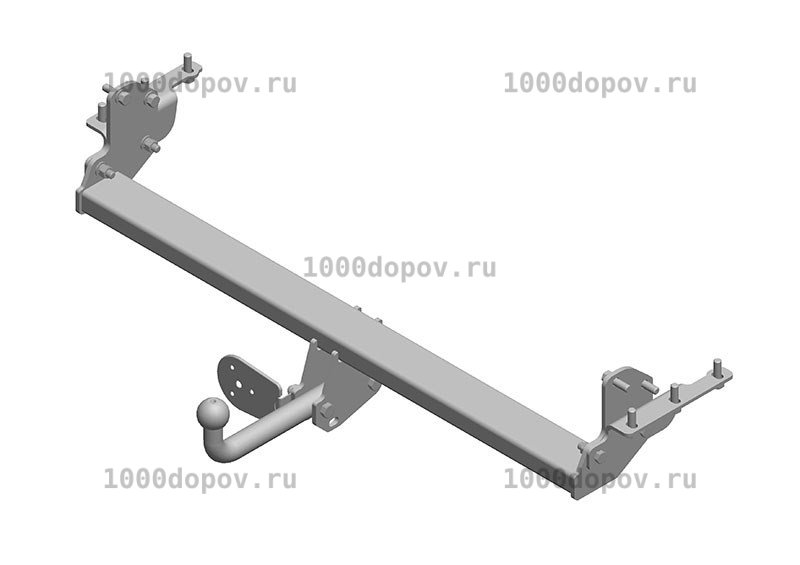 Фаркоп Avtos NS 16 Nissan Navara (со ступ.) D40 05/2005-2010 — рисунок 1