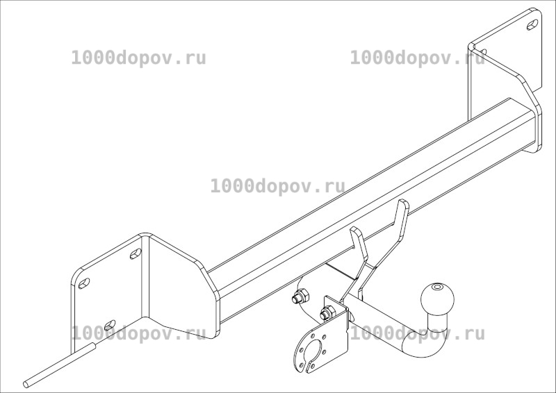 Фаркоп Avtos BM 04 BMW X1 (E84) 2009-2015 — рисунок 15