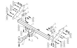 Фаркоп Avtos MI 31B Mitsubishi L200 2024-н.в.