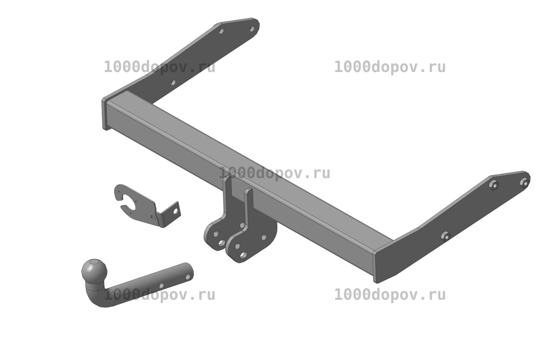 Фаркоп Трейлер 9181 Volkswagen Transporter T5 2003-2015 (для авто с парктроником) — рисунок 8