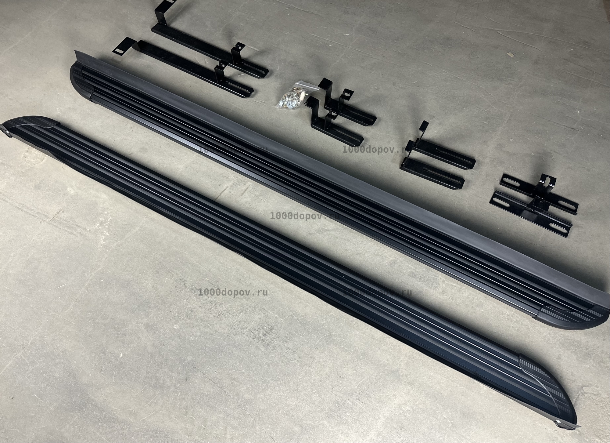 Пороги подножки на Changan CS55 PLUS+ 2023-н.в. черные — рисунок 8