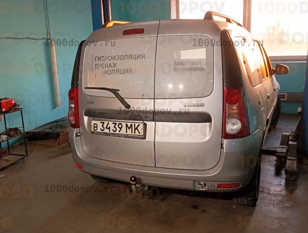 Фаркоп Motodor 92101-A  LADA Largus (в т.ч. Cross) 2012-н.в. (оцинк. шар) — рисунок 1