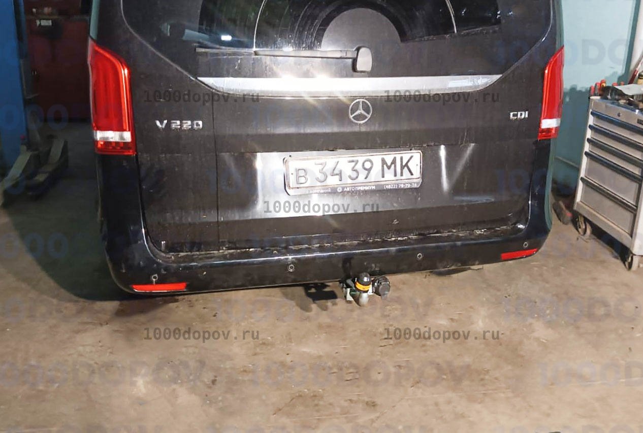 Фаркоп Motodor 91204-А Mercedes V-Class W447 2014-н.в. (оцинк. шар) — рисунок 9