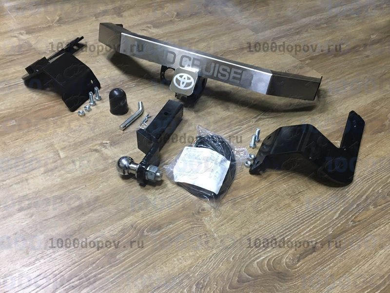 Фаркоп ТСС Тюнинг TCU00047 Toyota Land Cruiser 200 2007-н.в., Executive и Excalibur (алюм. накладка, надпись Land Cruiser) — рисунок 6