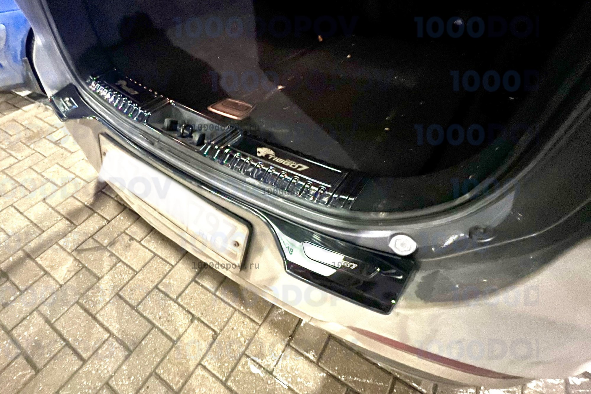 Накладки в проем багажника и на задний бампер для Chery Tiggo 7 pro 2021-н.в — рисунок 6