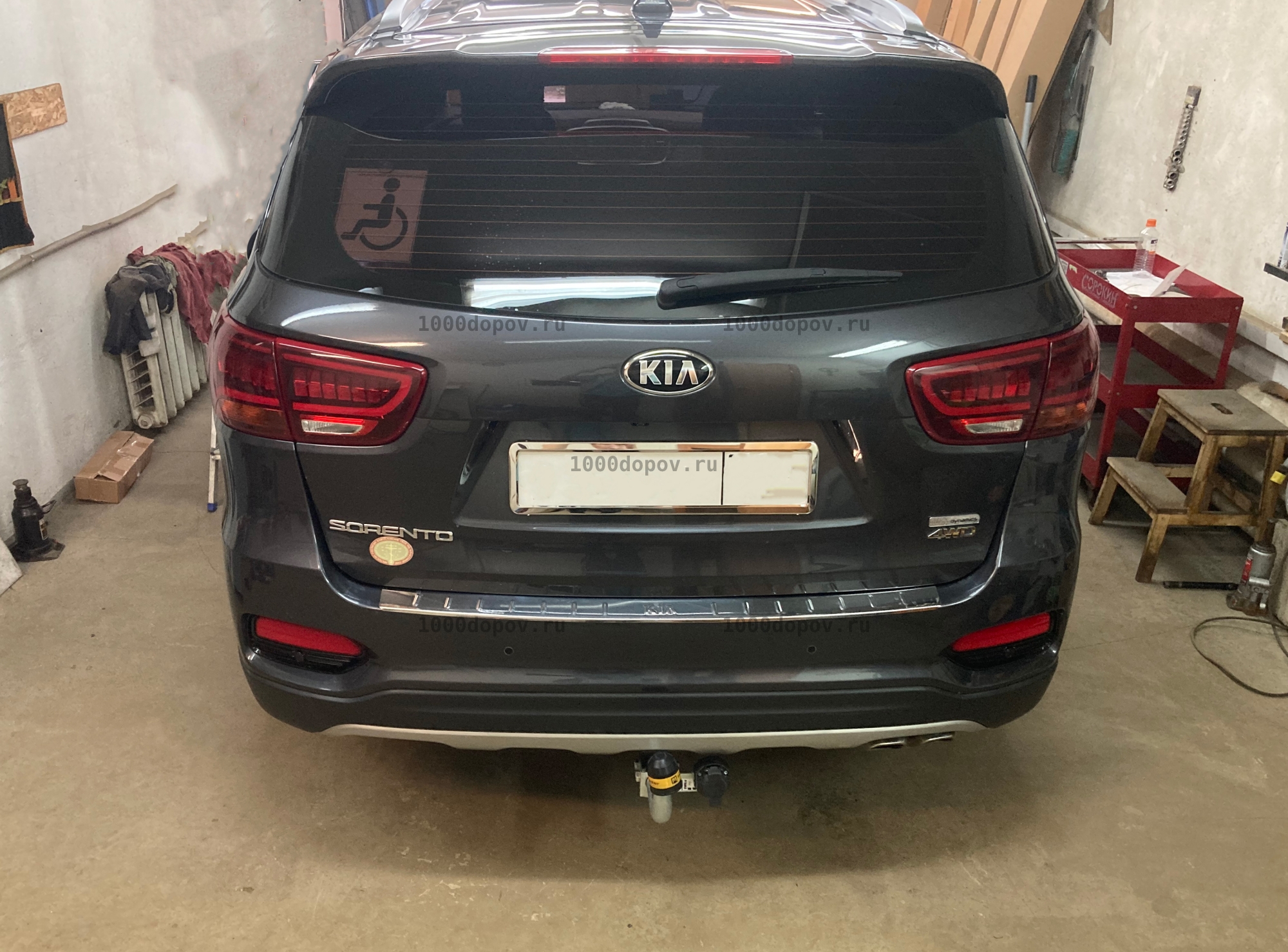 Фаркоп Motodor 91006-A Kia Sorento Prime 2015-н.в. (оцинк. шар) — рисунок 8