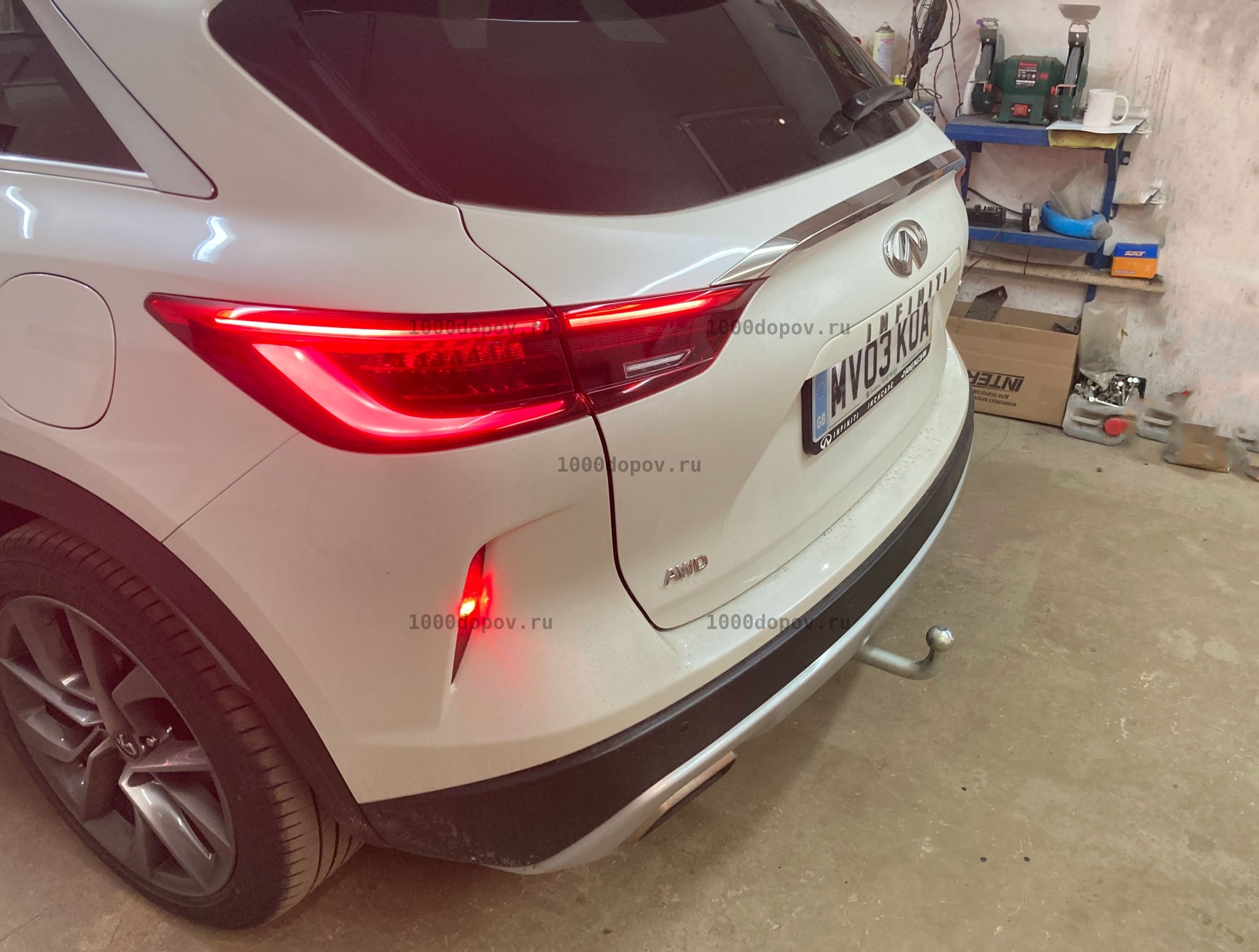 Фаркоп Motodor 98002-A Infiniti QX50 2018 - н.в (оцинк. Шар) — рисунок 10
