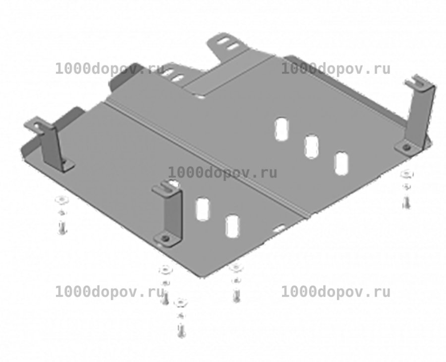 Защита Motodor 01737 на Renault Duster 2012-н.в. (Топл. бак) — рисунок 2