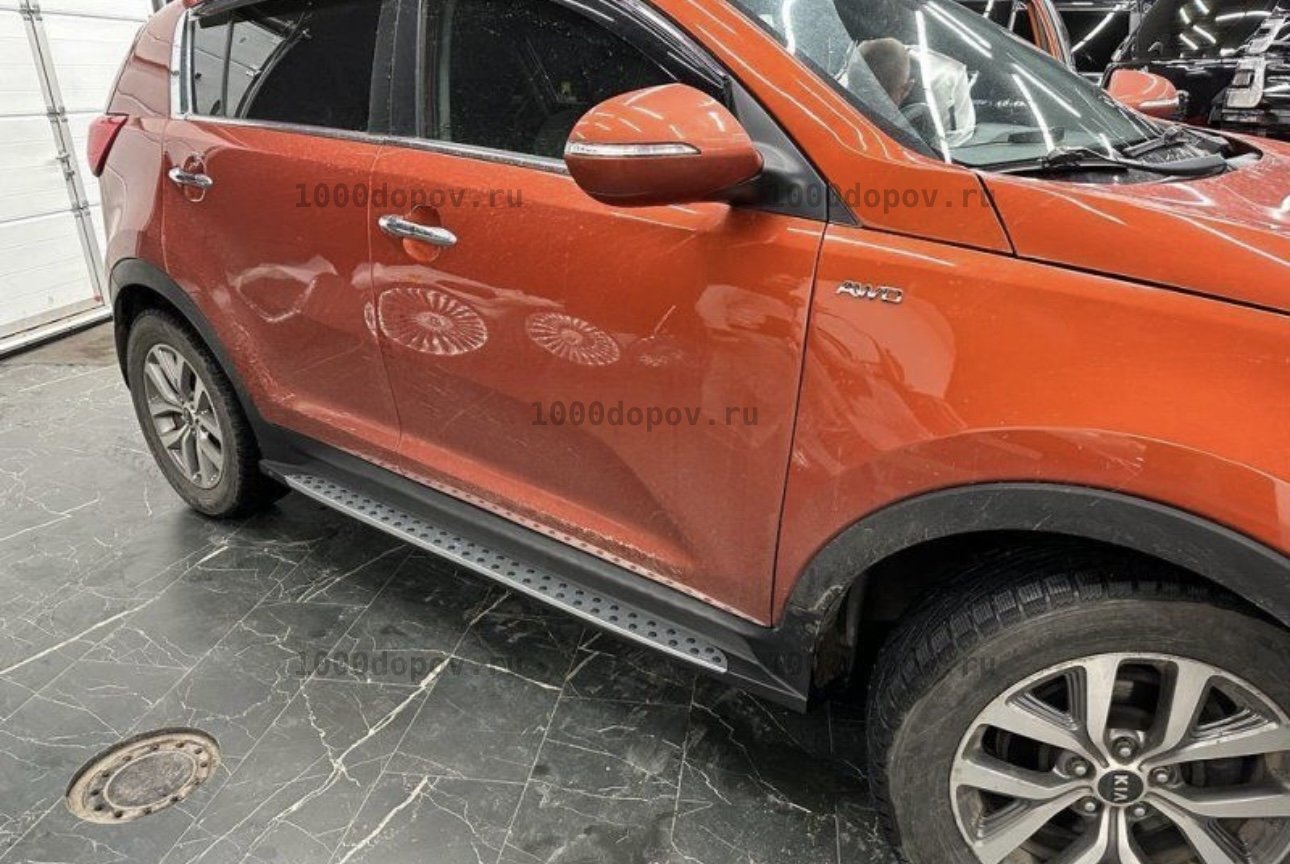 Пороги подножки на Kia Sportage 2010-2016 — рисунок 9