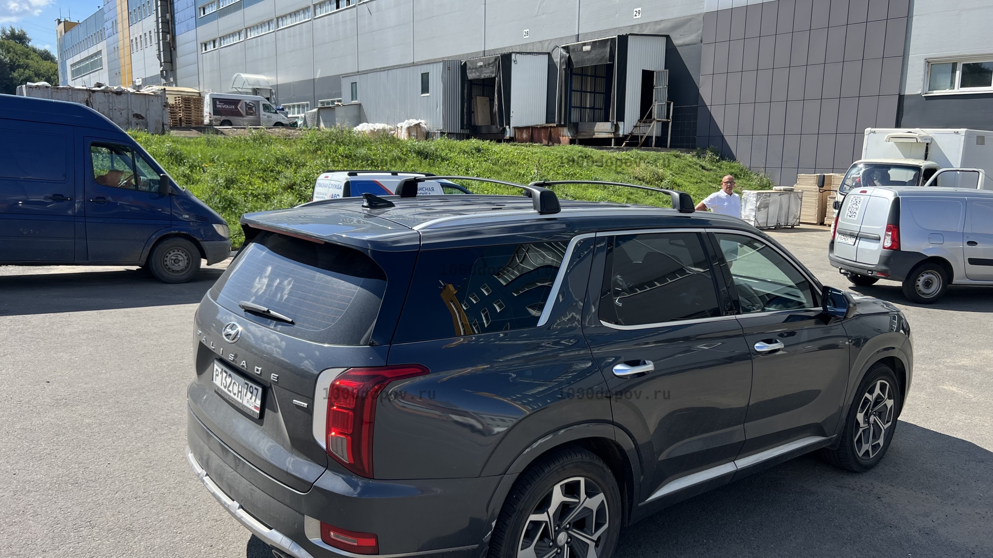Багажник на крышу  HYUNDAI PALISADE 2018-2025 черный — рисунок 6