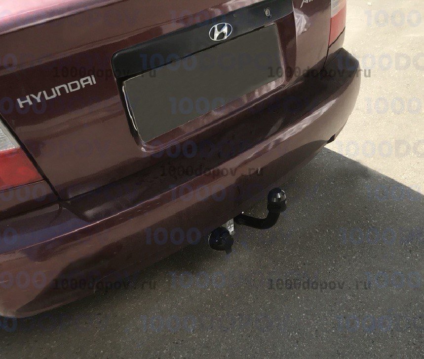 Фаркоп Leader Plus H201-A Hyundai Accent (LC) (ТагАЗ) (седан) 2000-н.в. — рисунок 1