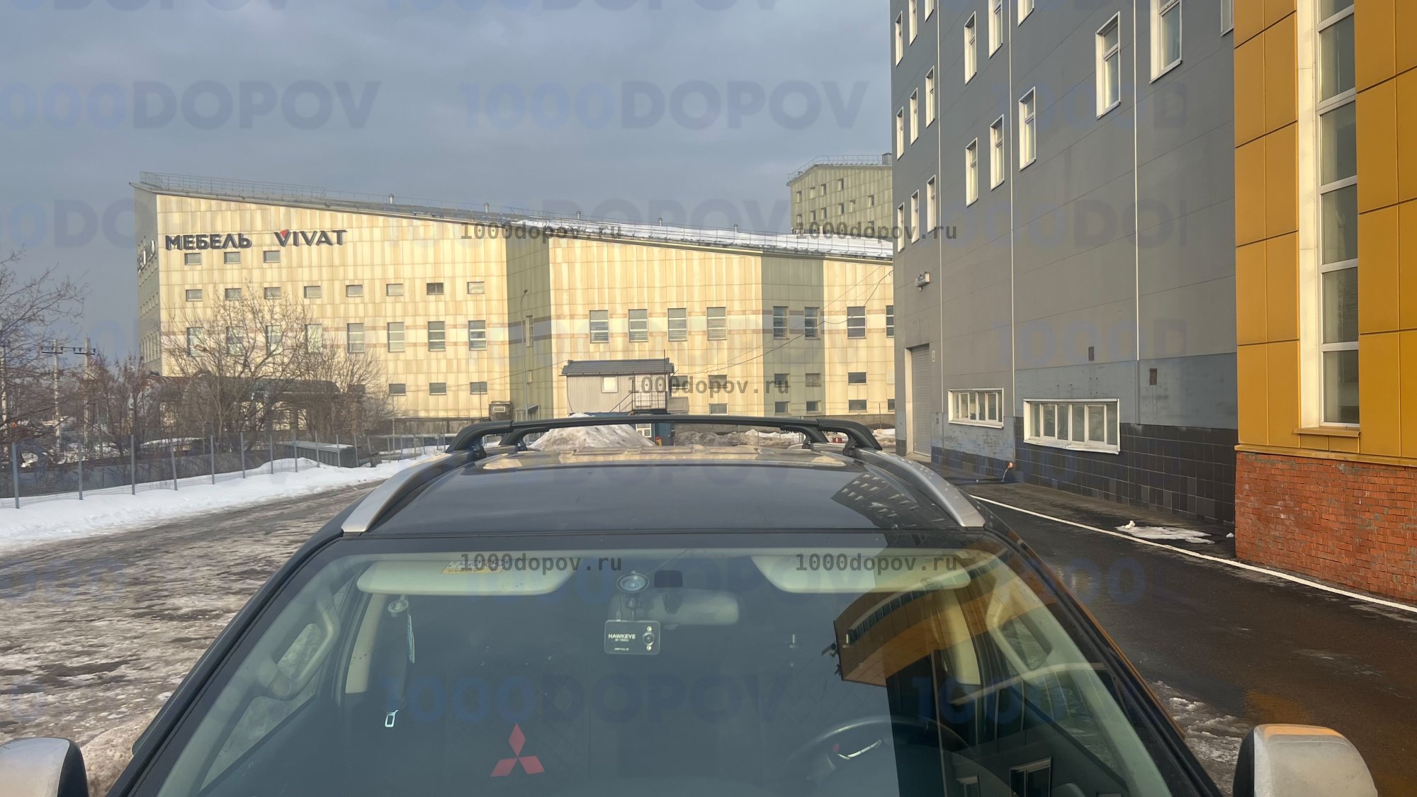 Багажник на рейлинги Mitsubishi Pajero Sport 3 2016-н.в. штатный — рисунок 9
