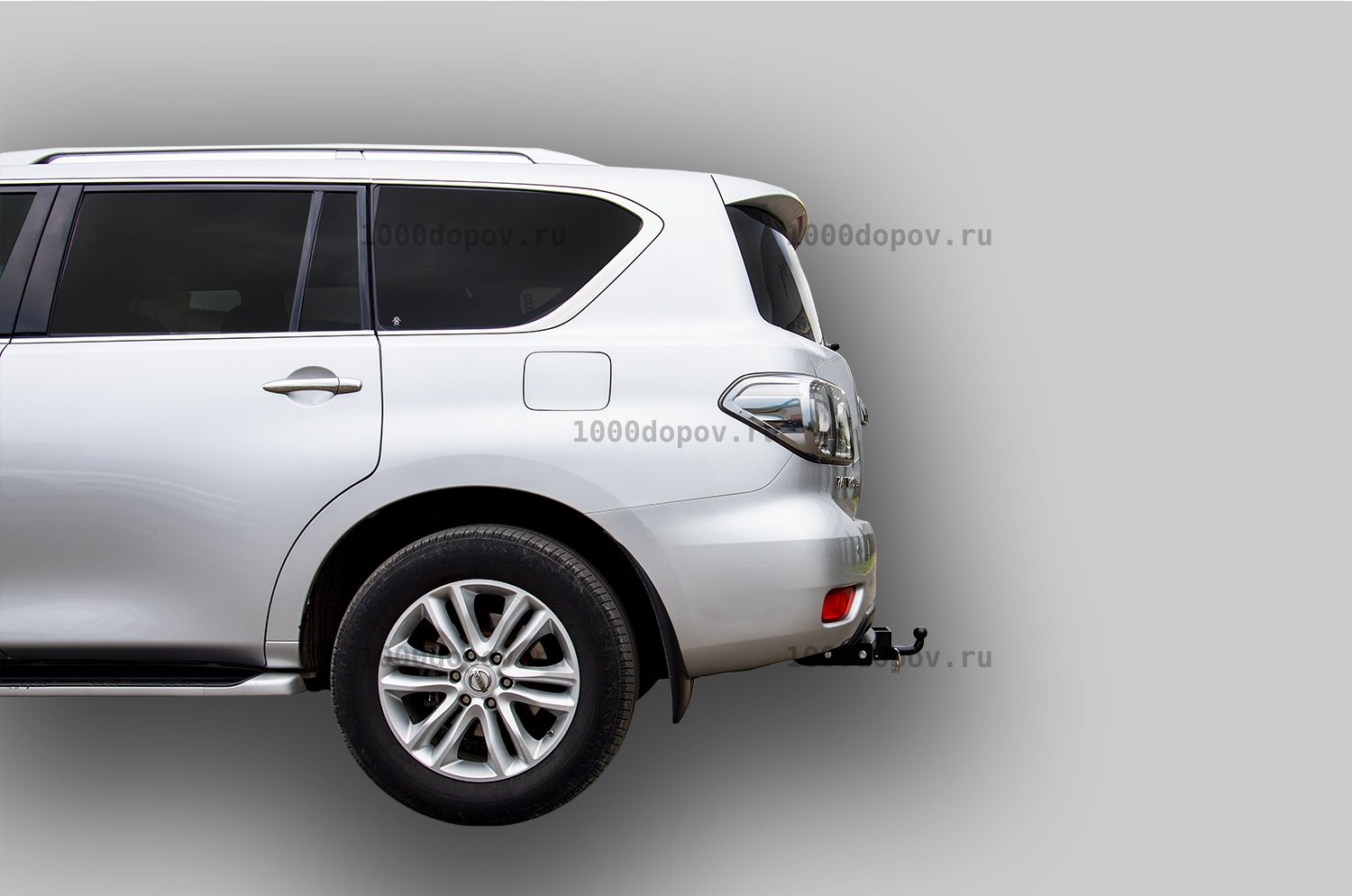 Фаркоп Leader Plus N124-F(N) Nissan Patrol 2010-н.в. (хром накладка) — рисунок 1