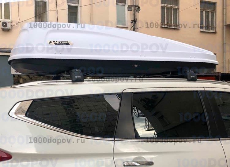 Автобокс ПТ Групп ACTIVE L (650 л.) двусторонний белый — рисунок 2