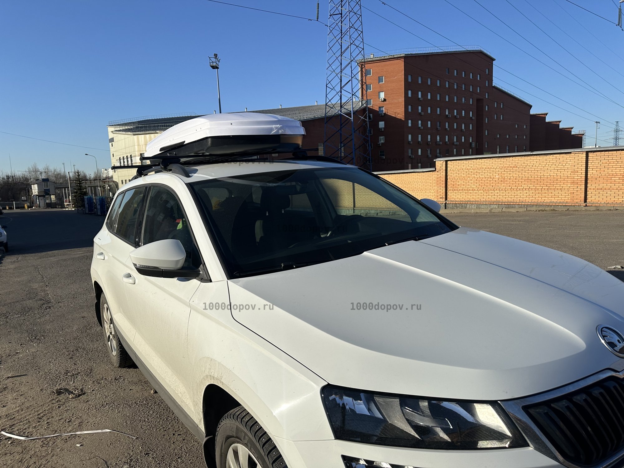 Автобокс на крышу (550 л.) двусторонний белый 175/80/30 — рисунок 10