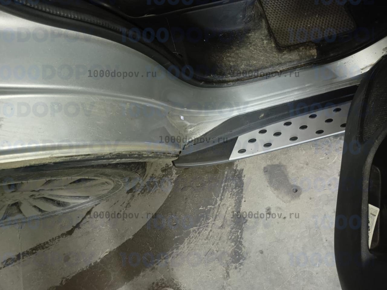 Пороги подножки на Mitsubishi Outlander 2012-2023 (в стиле BMW) — рисунок 11