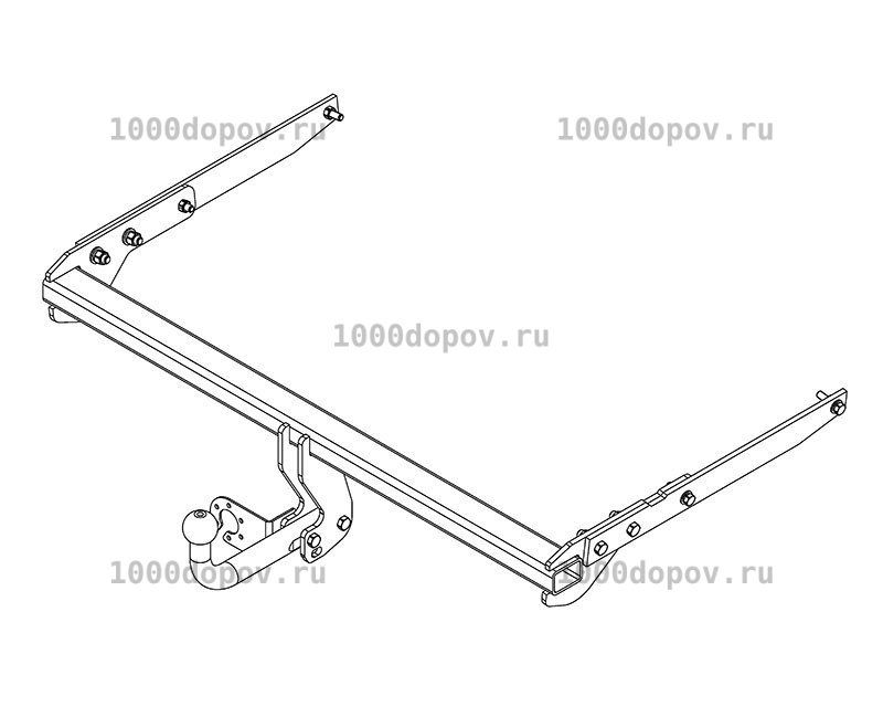 Фаркоп Avtos FD 31 Ford Kuga 2013-н.в. — рисунок 10