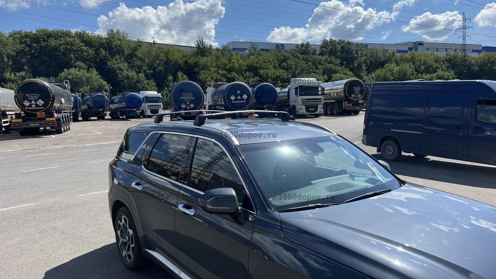 Багажник на крышу  HYUNDAI PALISADE 2018-2025 черный — рисунок 7