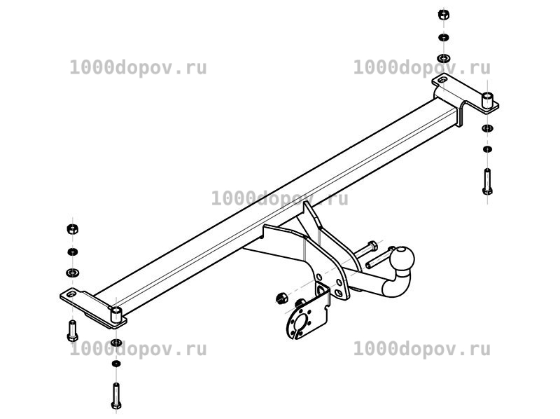 Фаркоп Avtos CE 01 Chery Amulet 2006-2011 — рисунок 3