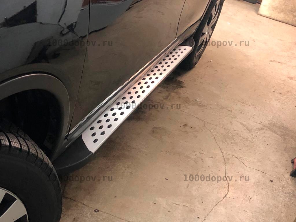 Пороги подножки на Nissan X-Trail T32 2014-н.в. (в стиле BMW) — рисунок 5