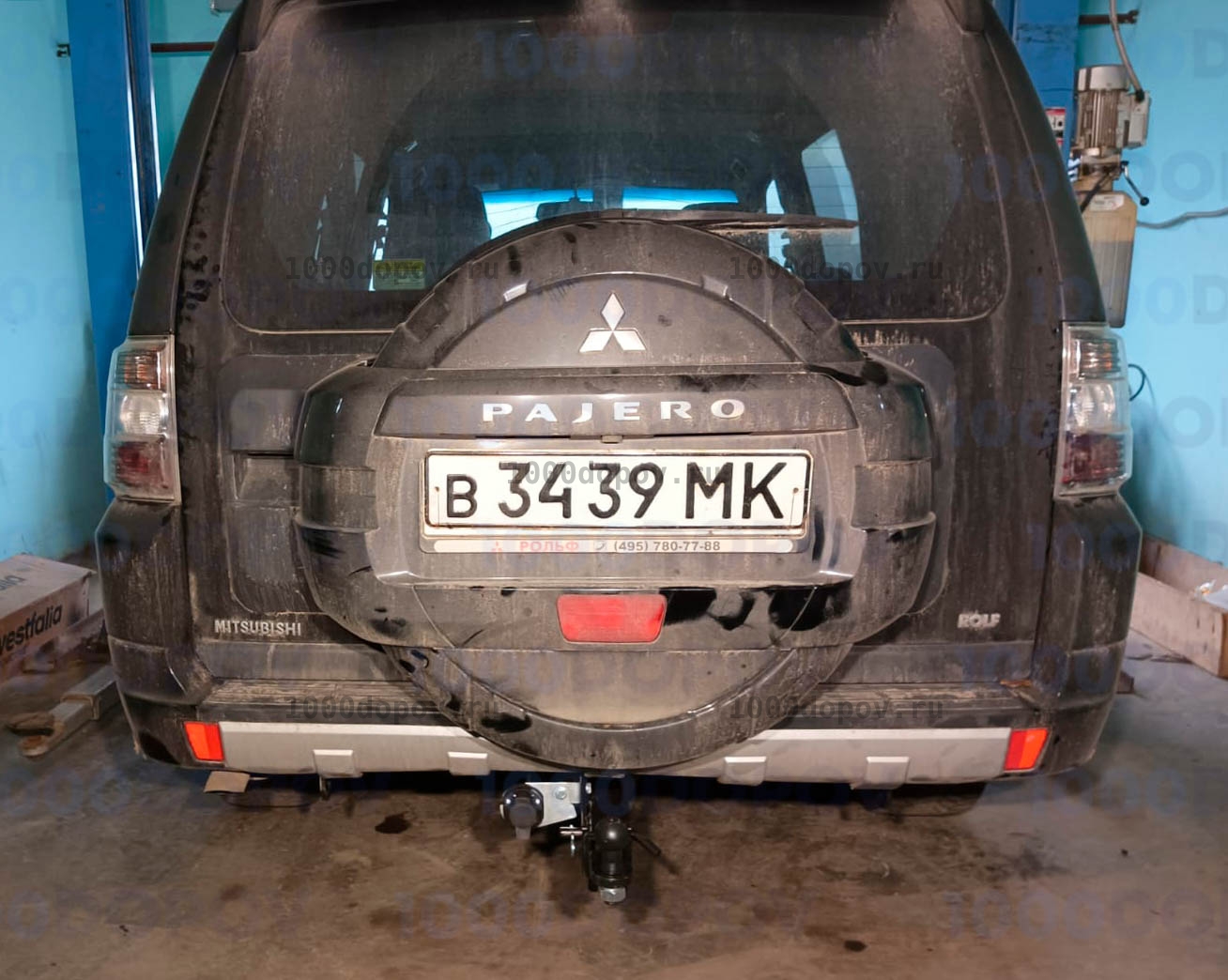 Фаркоп Трейлер 7121 Mitsubishi Pajero 3, 4 2000-н.в. — рисунок 3