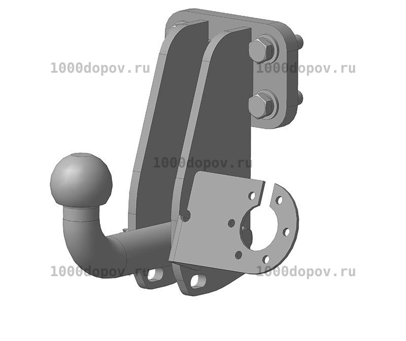 Фаркоп Avtos NS 20 Nissan Patrol 1998-2010 — рисунок 10