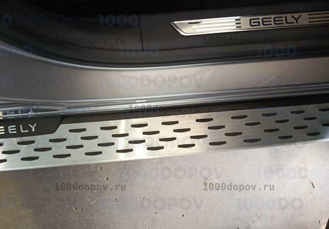 Пороги подножки на Geely Monjaro 2022-н.в. (в стиле BMW) — рисунок 27
