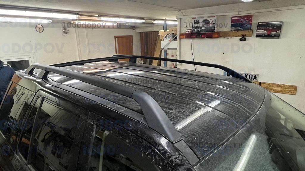 Рейлинги с поперечиной на LAND ROVER Freelander II 2007-н.в. черные — рисунок 2