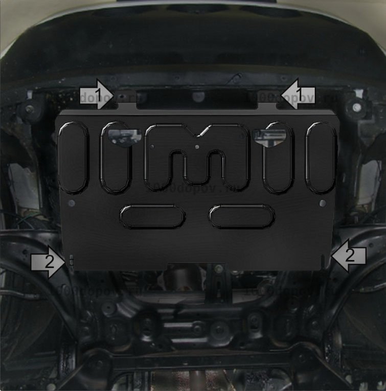 Защита Motodor 71409 Nissan Juke 2010-2019 (Картер, Кпп) — рисунок 4