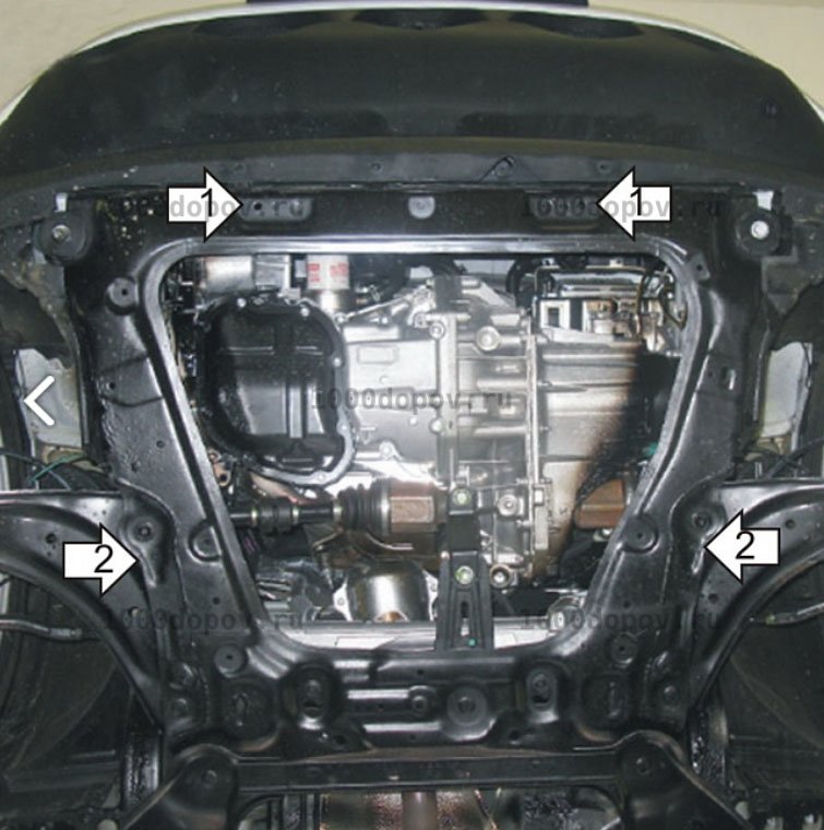 Защита Motodor 71409 Nissan Juke 2010-2019 (Картер, Кпп) — рисунок 3