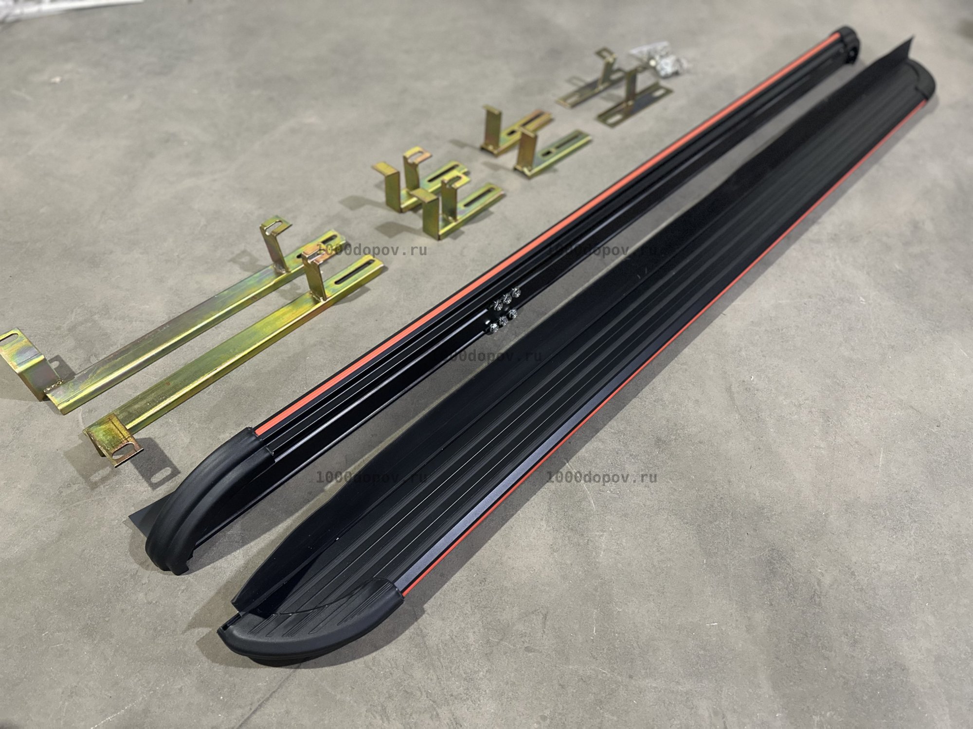 Пороги подножки на Changan CS55 PLUS+ 2023-н.в. красные — рисунок 8