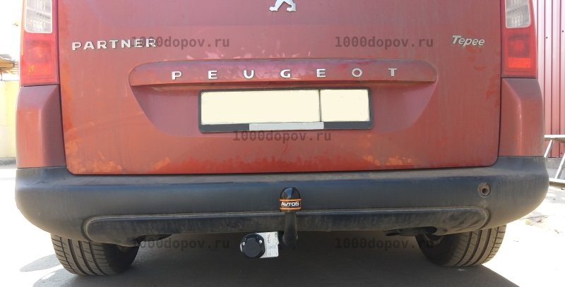 Фаркоп Avtos PE 01 Peugeot Partner 2 L1=4380 мм 2008-н.в. — рисунок 1