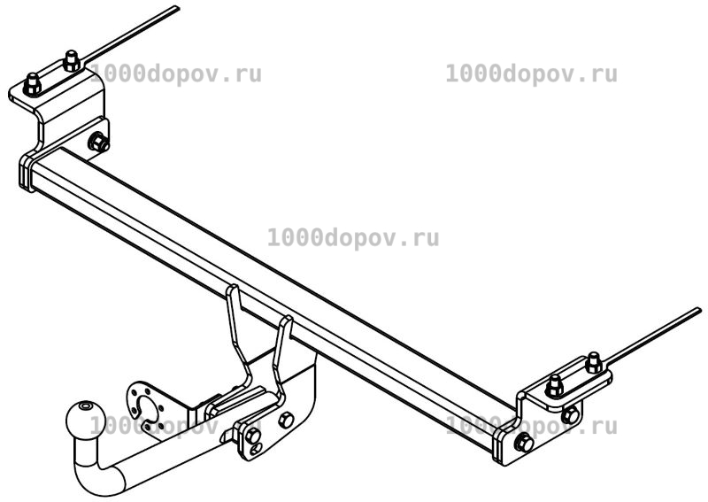 Фаркоп Avtos GL 02 Geely Coolray 2020-н.в. — рисунок 7