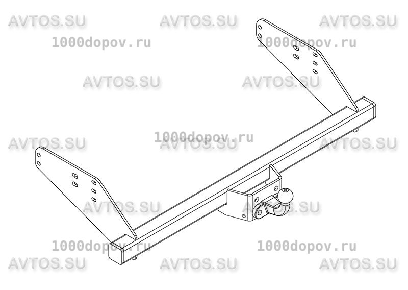 Фаркоп Avtos UAZ-08 УАЗ Профи 2017- н.в. — рисунок 4