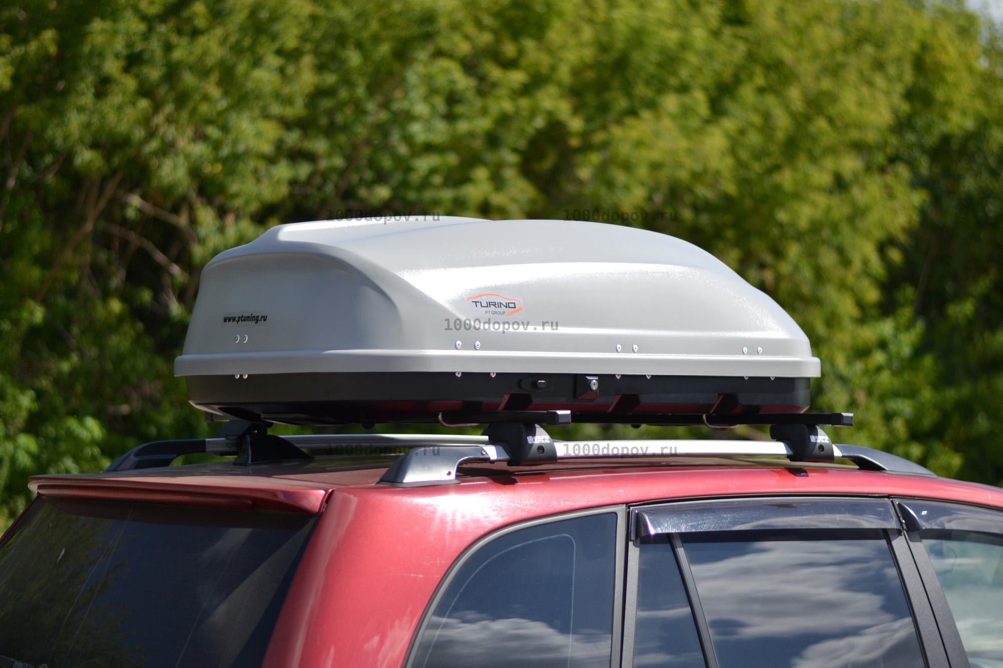Автобокс ПТ Групп Turino Compact (360 л.) серый — рисунок 2
