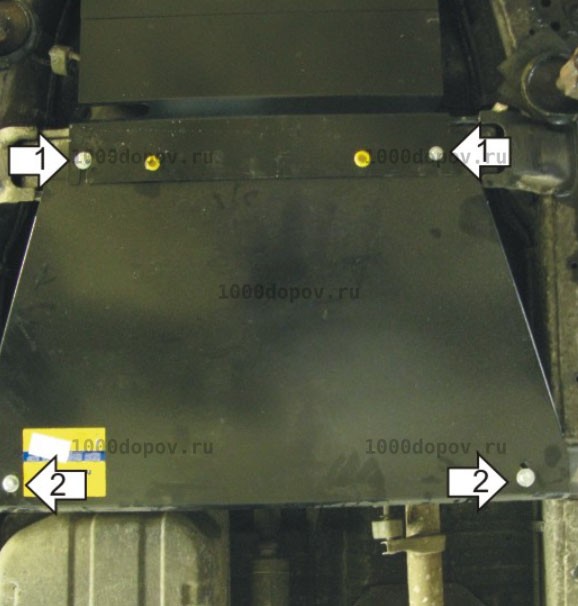 Защита Motodor 01025 KIA Sorento 2006-2009 (Разд. коробки) — рисунок 3