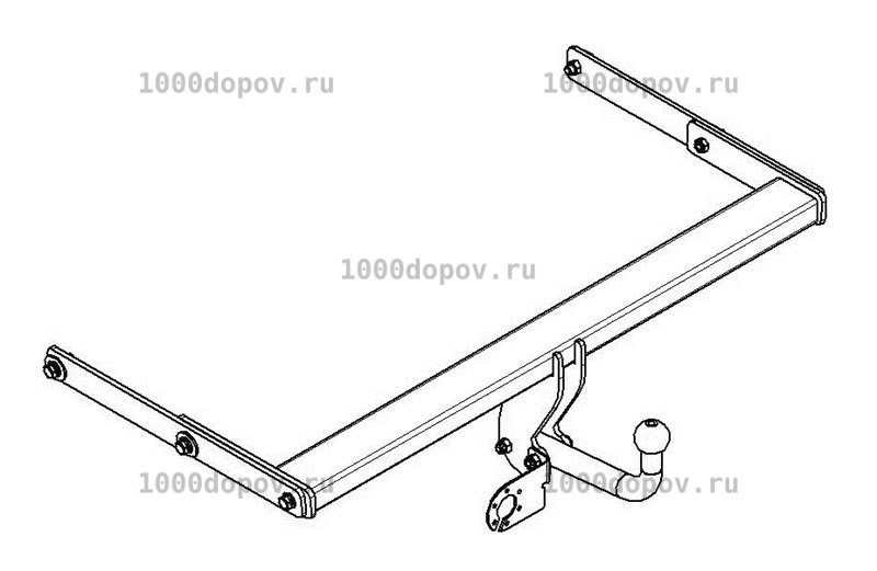 Фаркоп Avtos SK 06 Skoda Superb 2 2008-2013 — рисунок 8