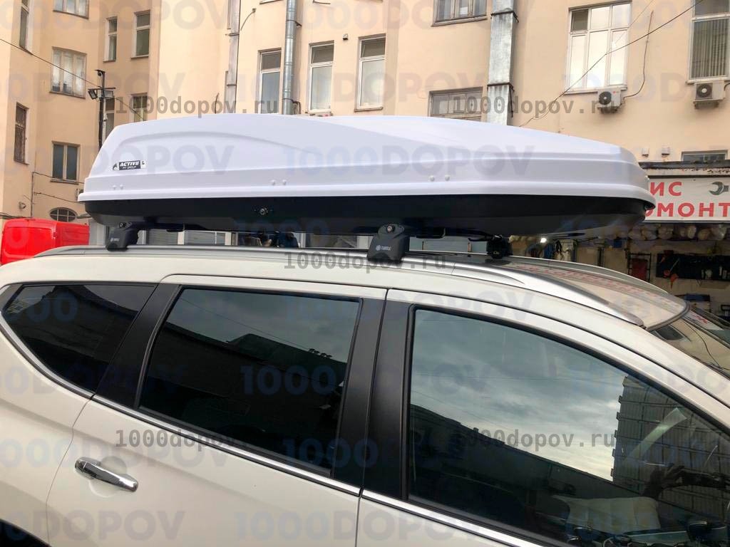 Автобокс ПТ Групп ACTIVE L (650 л.) двусторонний белый — рисунок 1