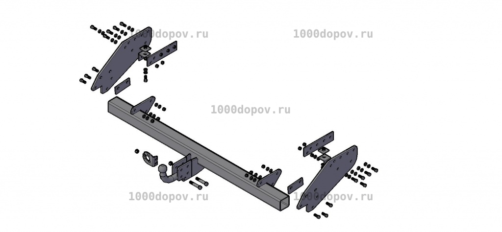 Фаркоп Трейлер 7112 Mitsubishi L200 2014-2015 (4-е поколение с удл. базой) — рисунок 5