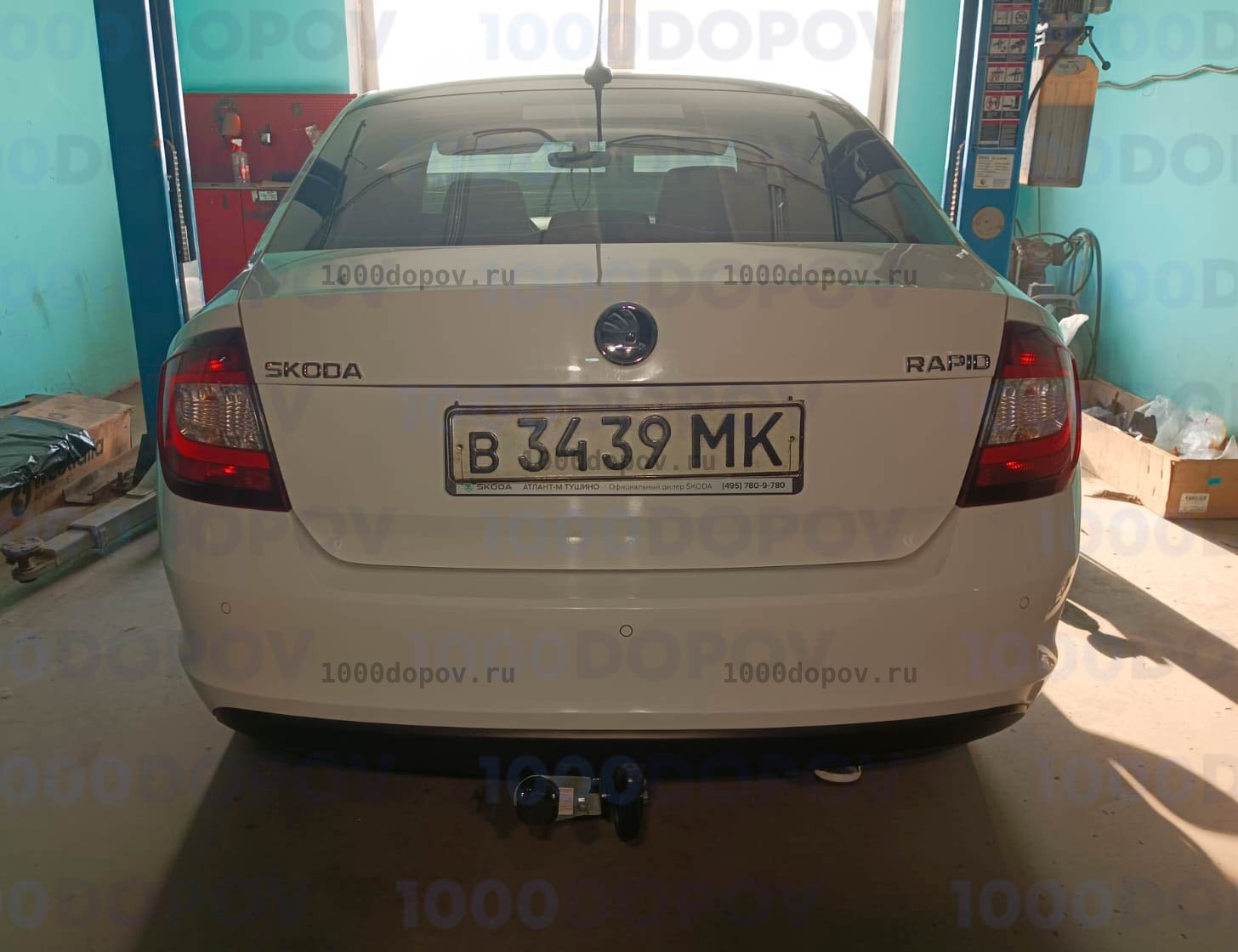 Фаркоп Трейлер 9131 Skoda Rapid лифтбек 2012-н.в. — рисунок 4