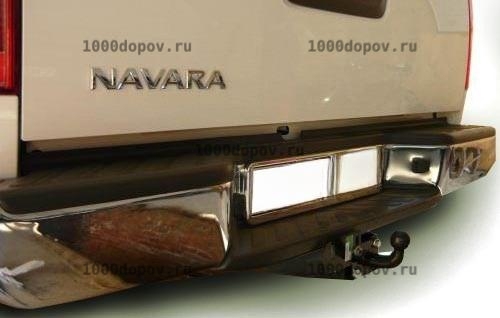 Фаркоп Leader Plus N107-F Nissan Navara (D40) (со ступенькой) 2005-н.в. — рисунок 1
