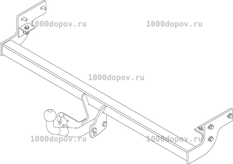 Фаркоп Avtos HY 20 Hyundai Elantra 2007-2010 — рисунок 2